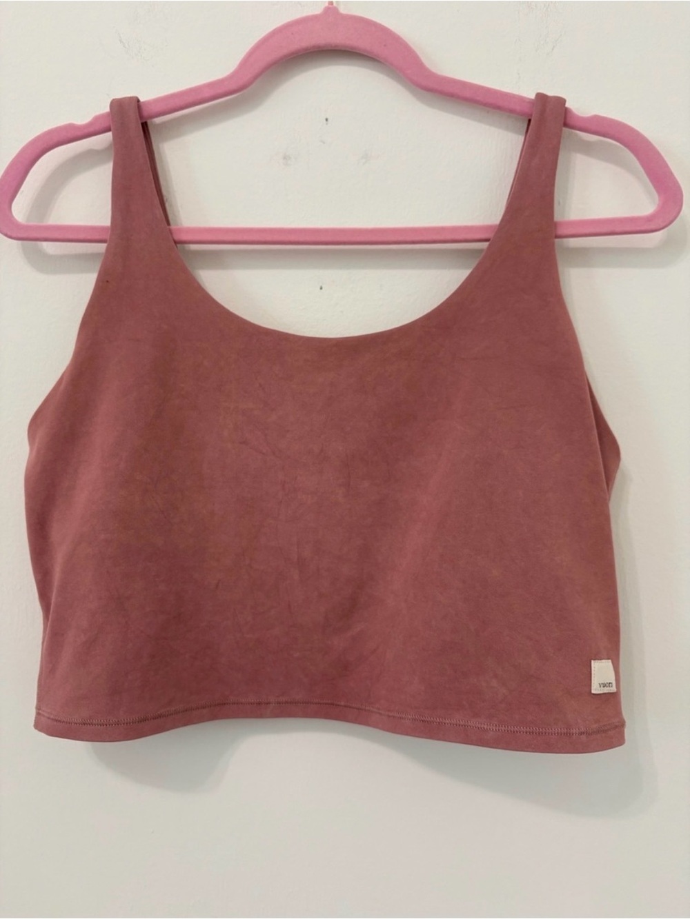 Vuori All The Feels Crew Tank Top-Dusty Rose